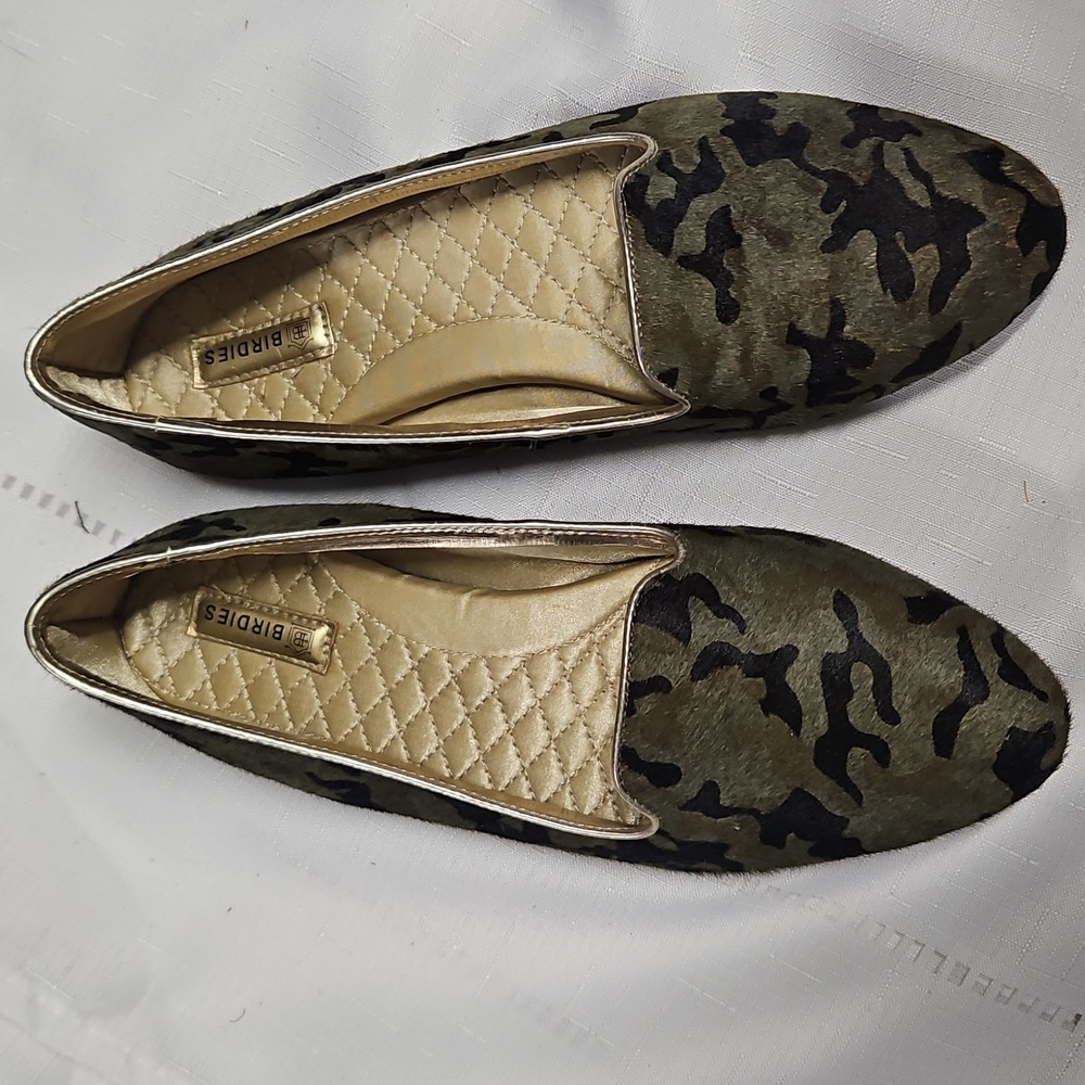 Birdies The Blackbird In Camo Calf Hair Size 7.5